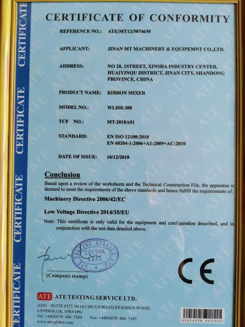 ISO Certificate