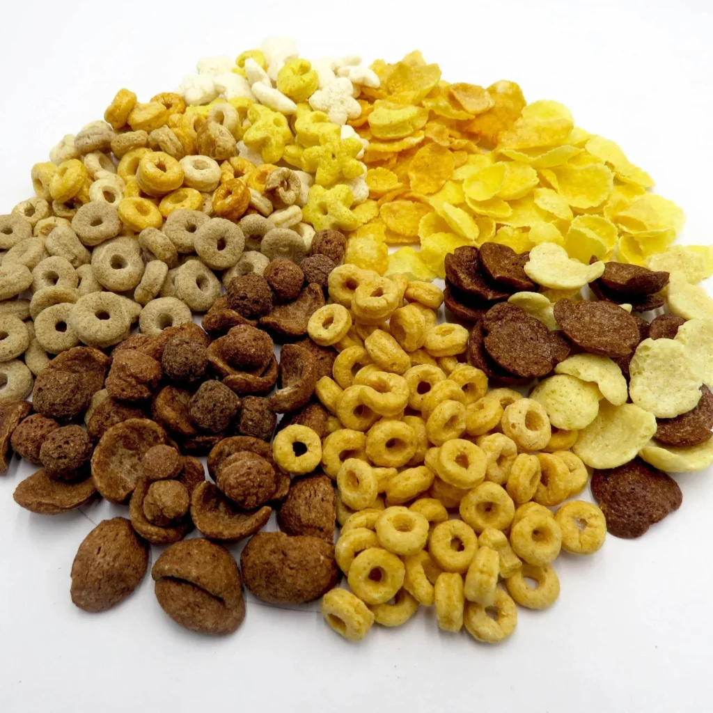 Automatic Rice Crispies Extruder Machine/Chocolate Corn Flakes Extrusion Plant/wheat Flaking Snacks Production Line