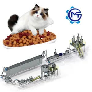 MT70 200-250kg/h Dog Cat Pet Food Processing Line 380V 50HZ Three Phase 45KW