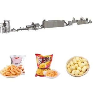 Fully Auto Complete Maize Corn Puff Snacks Making Machine Production Line Corn Sticks Processing Twin Screw Extruder Machines
