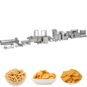 Electric Heating Fried Puffed Food Production Line - Salad Sticks Making Equipment