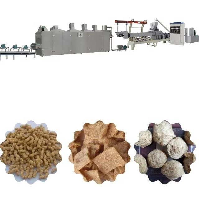 High Productivity Single Screw Extruder Machine New Condition Textured Soya Meat & Soy Protein Like Meat Making Machine