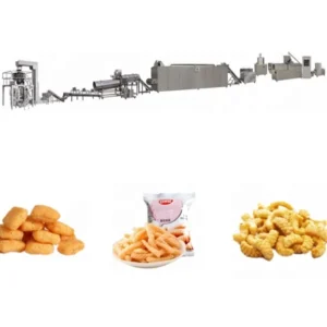 2025 Auto Jinan Sunward Puffed Fried Nik Naks Machine Cheetos Processing Line Kurkure Extruder Corn Puffs Snack Extruded