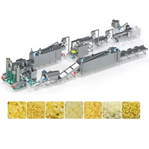 New Puffed Snack Food Machine Production Line Corn Flake Puff Corn Making Machine Twin Screw Extruder 100-500kg/h Capacity Food