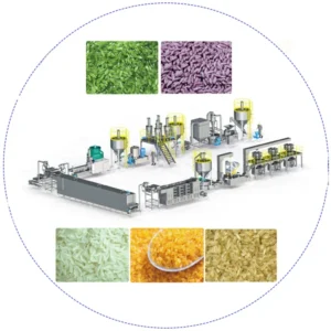 Full Automatic Artificial Nutrition Fortified Rice Kernel FRK Making Machine with Motor Stainless Steel High Capacity