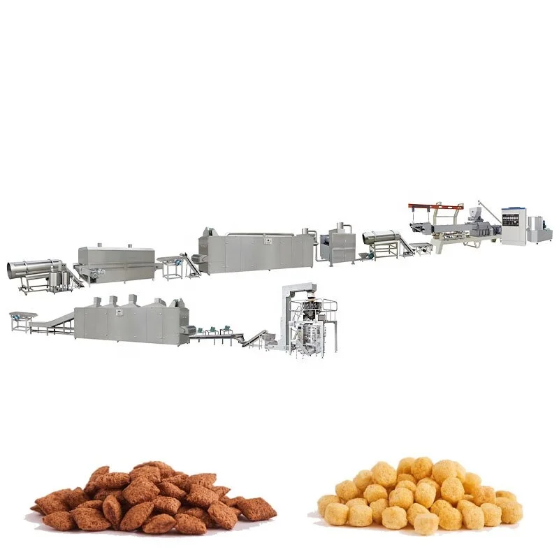 Twin Screw Corn Puffs Extruder Machine Small Corn Snack Food Extruder Machine