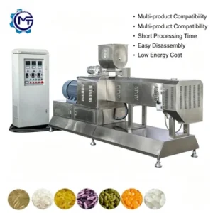 Durable Stainless Steel Twin Screw Extruder Floating Sinking Aquatic Fish Feed Processing Production Equipment