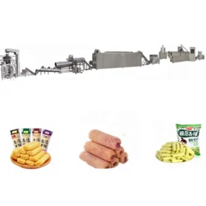 2023  Core Filled Puffed Snacks Food Twin Screw Extruder Making Machine Production Line